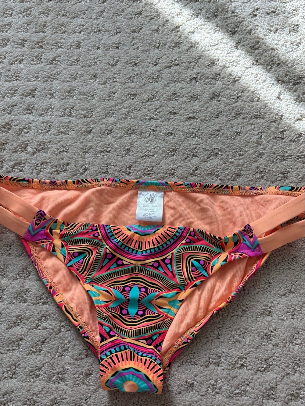 Body Glove Peach and Multicolor Swimwear Bottoms
